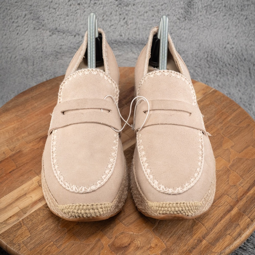 Dolce Vita Janine Platform Sneaker Loafer‎ Women's Size 10 Bone Nude Suede - Picture 2 of 6